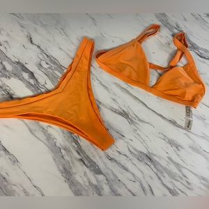 Shein bikini in deep orange. Size medium